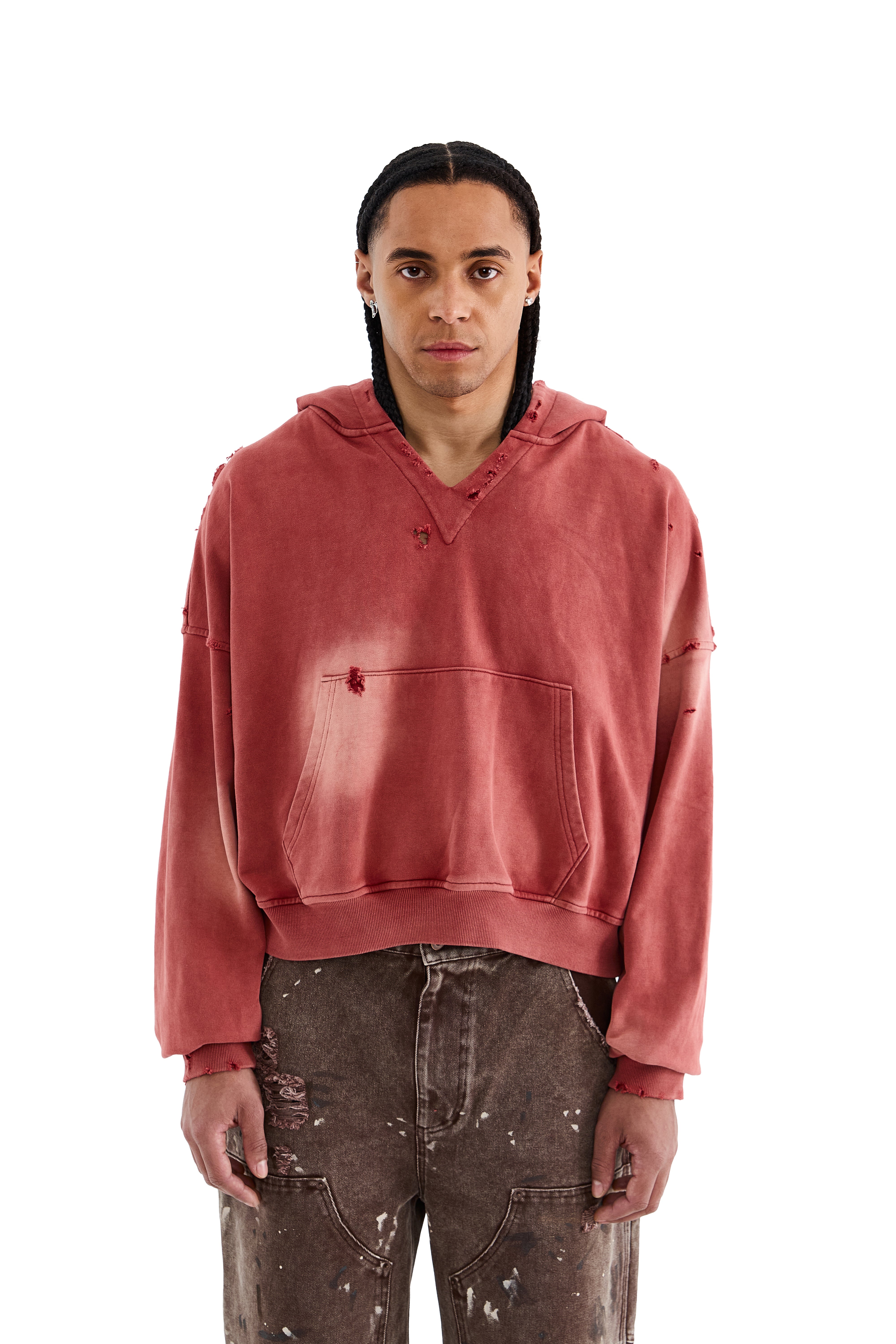DISTRESSED HOODIE