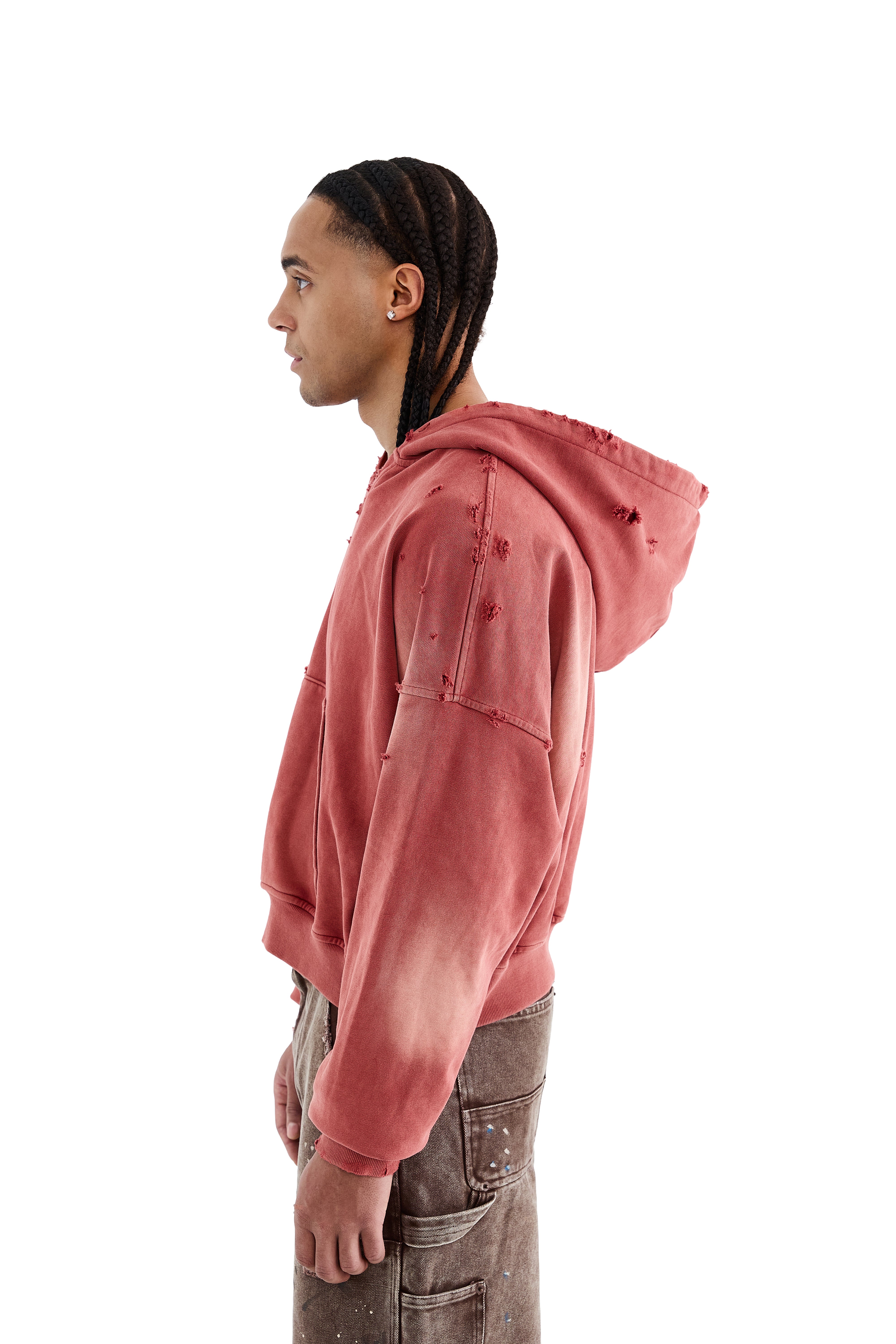 DISTRESSED HOODIE